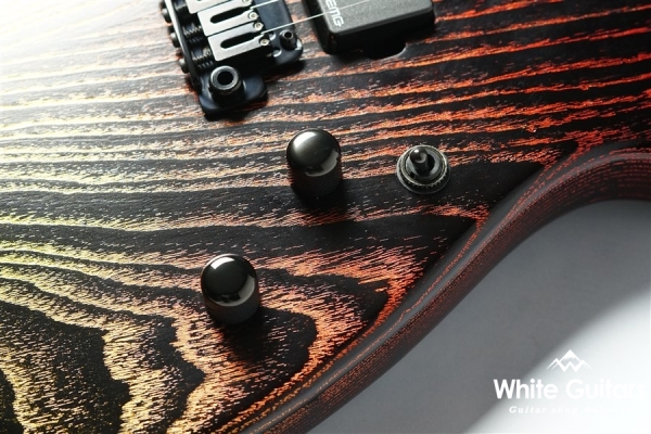 JA-STER Custom - Metallic Red to Yellow on Black Background